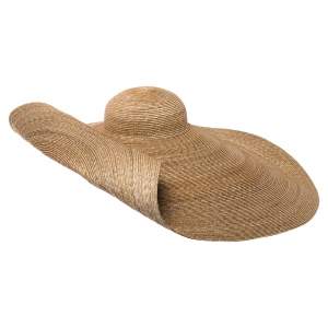 Jacquemus Beige Straw Le Grand Chapeau Bomba Hat