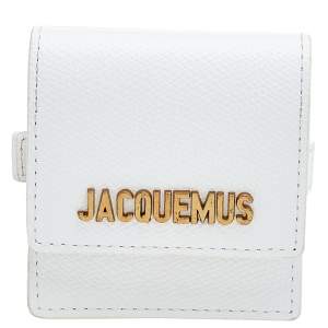 Jacquemus White Leather Le Sac Bracelet
