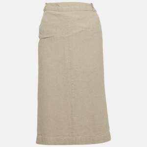 Jacquemus Beige Linen Cross-Over Waist Skirt M