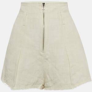 Jacquemus Cream Linen Blend Le Short Santon Shorts M