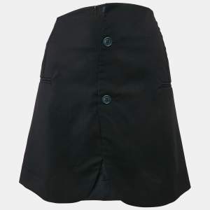 Jacquemus Navy Blue Gabardine Mini Skirt M