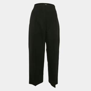 Jacquemus Black Wool Blend Wide Leg La Bomba Trousers L