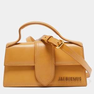 Jacquemus Tan Leather Mini Le Bambino Top Handle Bag