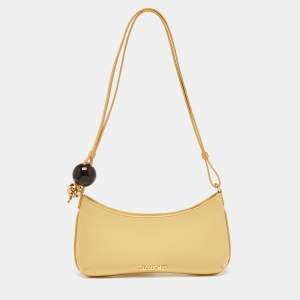 Jacquemus Light Yellow Leather Le Bisou Perle Bag