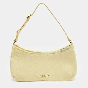 Jacquemus Yellow Calfhair and Leather Le Bisou Bag