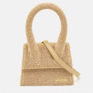 Pre Owned Jacquemus Beige Le Papier Le Chiquito Moyen Top Handle Bag