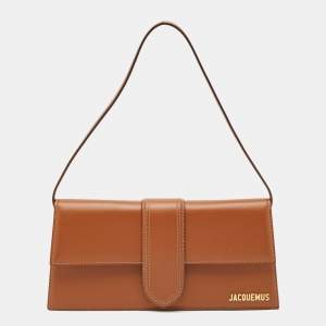 Pre Owned Jacquemus Le Bambino Long Brown Leather Bag