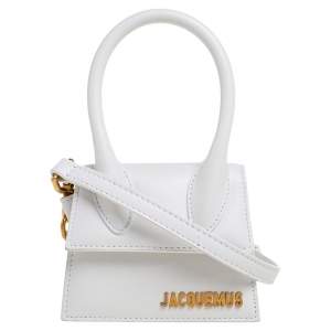Jacquemus White Leather Le Chiquito Mini Bag