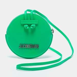 Pre Owned Jacquemus Green Leather Le Pitchou Coin Purse