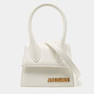 Jacquemus White Leather Mini Le Chiquito Bag