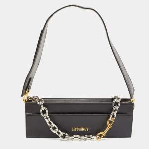 Jacquemus Black Leather Le Ciu Ciu Shoulder Bag
