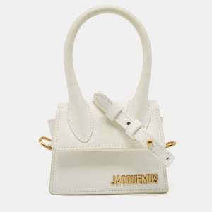 Jacquemus White Leather Le Chiquito Mini Bag
