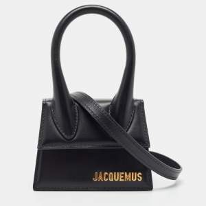 Jacquemus Black Leather Le Chiquito Mini Bag