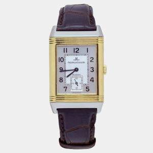 Pre Owned Jaeger-LeCoultre Reverso Q2705420 Manual Silver 18K Gold Stainless Steel Unisex Wristwatch 26 mm