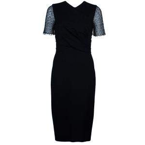 Jason Wu Black Lace-Detail Dress M