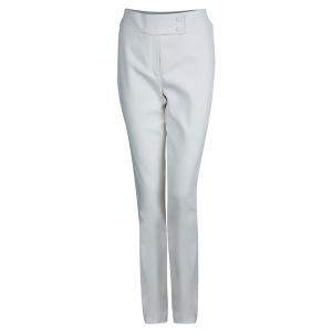 Jason Wu Off White Cotton Straight Fit Trousers S