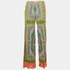 Jean Paul Gaultier Multicolor Jersey Flared Love Moi Pants M