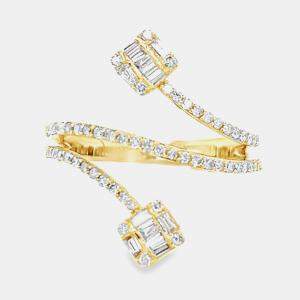 14K Yellow Gold Diamond Divergent Ring (0.55ctw)