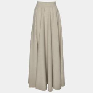 Jil Sander Grey Wool Maxi Skirt S