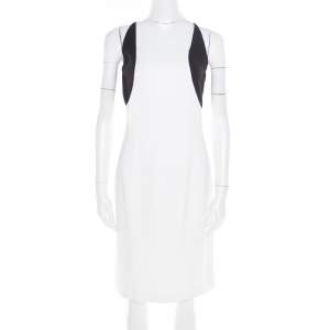 Jil Sander Monochrome Colorbolock Sleeveless Sheath Dress M