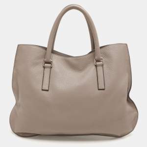 Jil Sander Beige Leather Tote