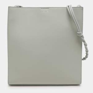 Jil Sander Grey Leather Medium Tangle Shoulder Bag