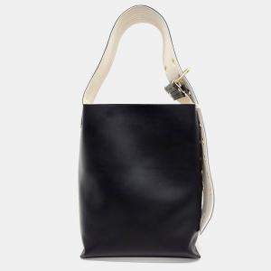 Pre Owned Jil Sander Black Leather bucket bag