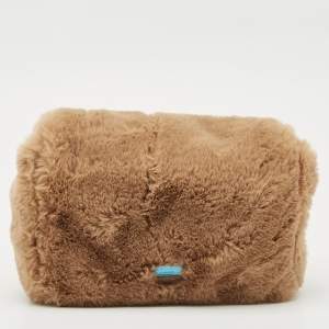 Jimmy Choo Brown Faux Fur Madeline Crossbody Bag