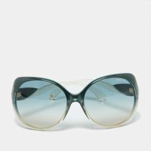 Jimmy Choo Green/Green Gradient Dahlia/S Oversized Sunglasses