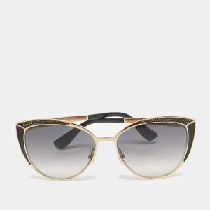 Jimmy Choo Black/Gold Gradient DOMI/S Frame Cat Eye Sunglasses