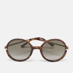Jimmy Choo Tortoise Brown Gradient EMA/S Round Sunglasses