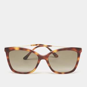 Jimmy Choo Tortoise Brown Gradient MACI/S Crystal Cat Eye Sunglasses