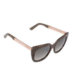 Jimmy Choo Beige Leather/Brown Gradient Nita/S Cat Eye Sunglasses