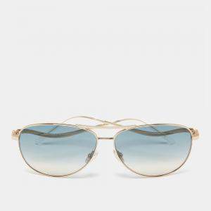 Jimmy Choo Blue/Gold Tone ESSY/S Gradient Aviator Sunglasses
