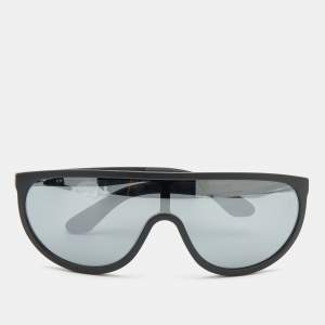 Pre Owned Jimmy Choo Black / Grey Hugo Shield Sunglasses
