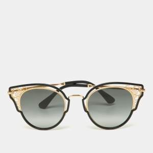 Jimmy Choo Black/Grey Gradient 2M29O Dhelia Cat-Eye Sunglasses