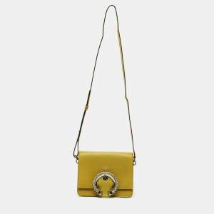 Jimmy Choo Olive Green Leather Madeline Shoulder Bag