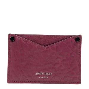 Jimmy Choo Red Leather Card Holder