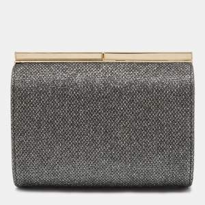 Jimmy Choo Grey Glitter Trinket Clutch