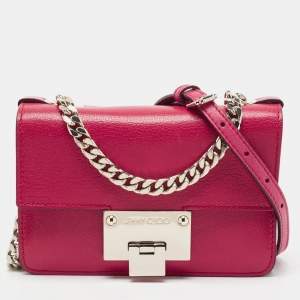Jimmy Choo Pink Leather Rebel Crossbody Bag
