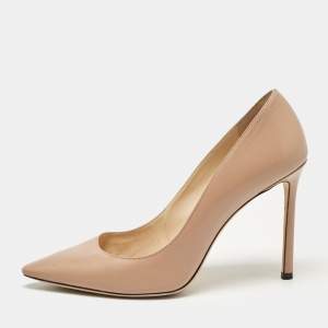 Jimmy Choo Beige Leather Romy Pumps Size 40