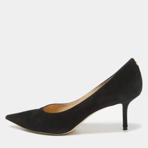 Jimmy Choo Black Suede Romy Pumps Size 41