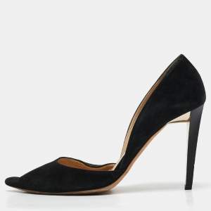 Jimmy Choo Black Suede Addison D'orsay Pumps Size 39