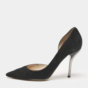 Jimmy Choo Black Suede Dorsay Pumps Size 39