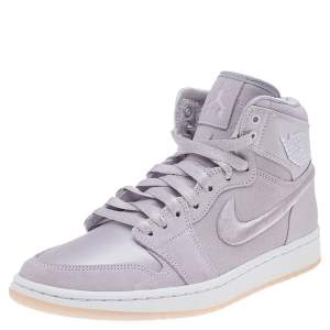 Jordan Lilac Suede and Nylon Air Jordan 1 Retro Season of Her High Top Sneakers Size 39