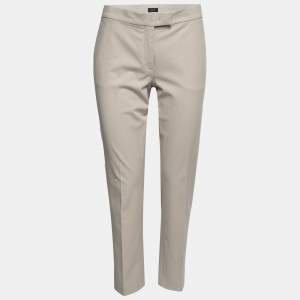 Joseph Beige Cotton Stretch Finely Trousers M