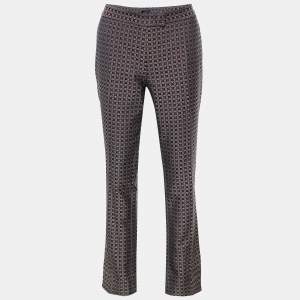 Joseph Black & Red Cravatte Jacquard Duke Trousers M