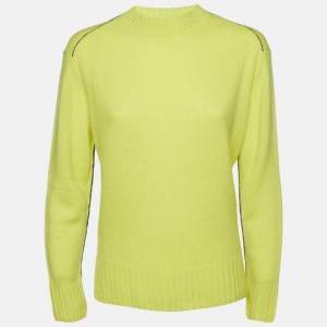 Joseph Yellow Cashmere Round Neck Sweater XS