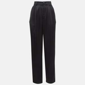 Joseph Black Riska Satin Silk Trousers S