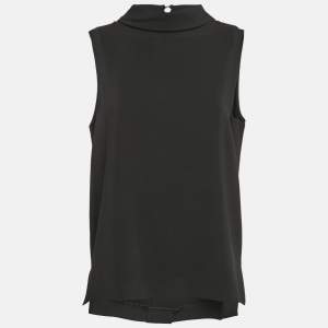 Joseph Black Viscose Cady Sleeveless Baxter Top M